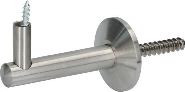 Produktbild OK-Line Handlaufst+AMMAvA-tzen modell 05 mit Trapez-Wandscheibe (Stahl Reinweiss RAL 9010 pulverbeschichtet)