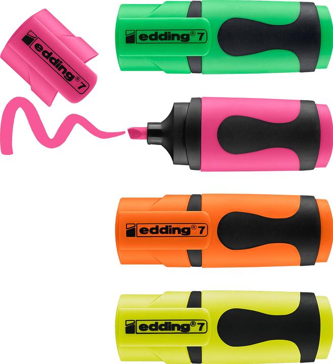 Image du produit Edding Surligneur 7 Mini série de 4 (4 x)