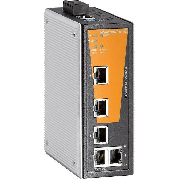 Weidmüller Network Switch Managed, Fast Ethernet, Domotica