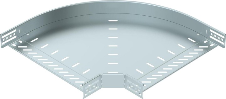 Produktbild OBO Bettermann RB 90 640 FS Bogen 90° f.Kabelrinne horizontal 6036568 (5.30 cm)
