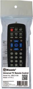 Actual product image Msonic MBC415K Remote Control IR Wireless TV Push Buttons (Universal remote control, Miracast)