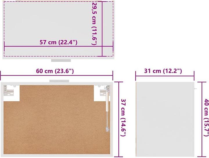 Immagine prodotto vidaXL Hängeschrank (60 x 31 x 40 cm)