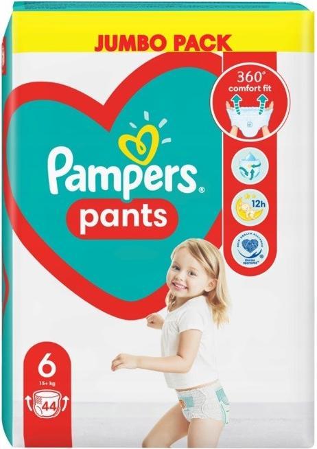 Produktbild Pampers Hosen Windeln-Hosen, Grösse 6, 44 Windeln, 14kg-19kg (Gr. 6, Tragepack, 44 Stück)