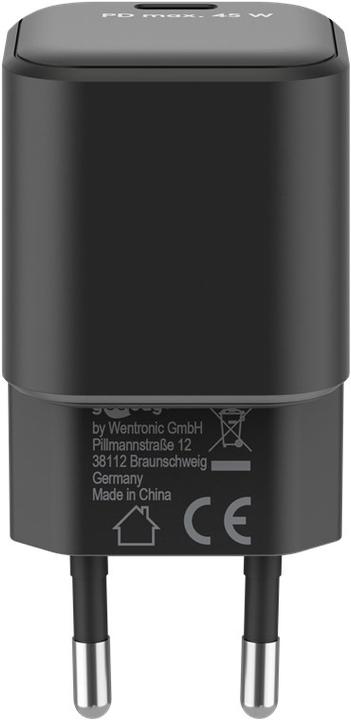 Actual product image Goobay USB C Nano Quick Charger with GaN technology (45 W)