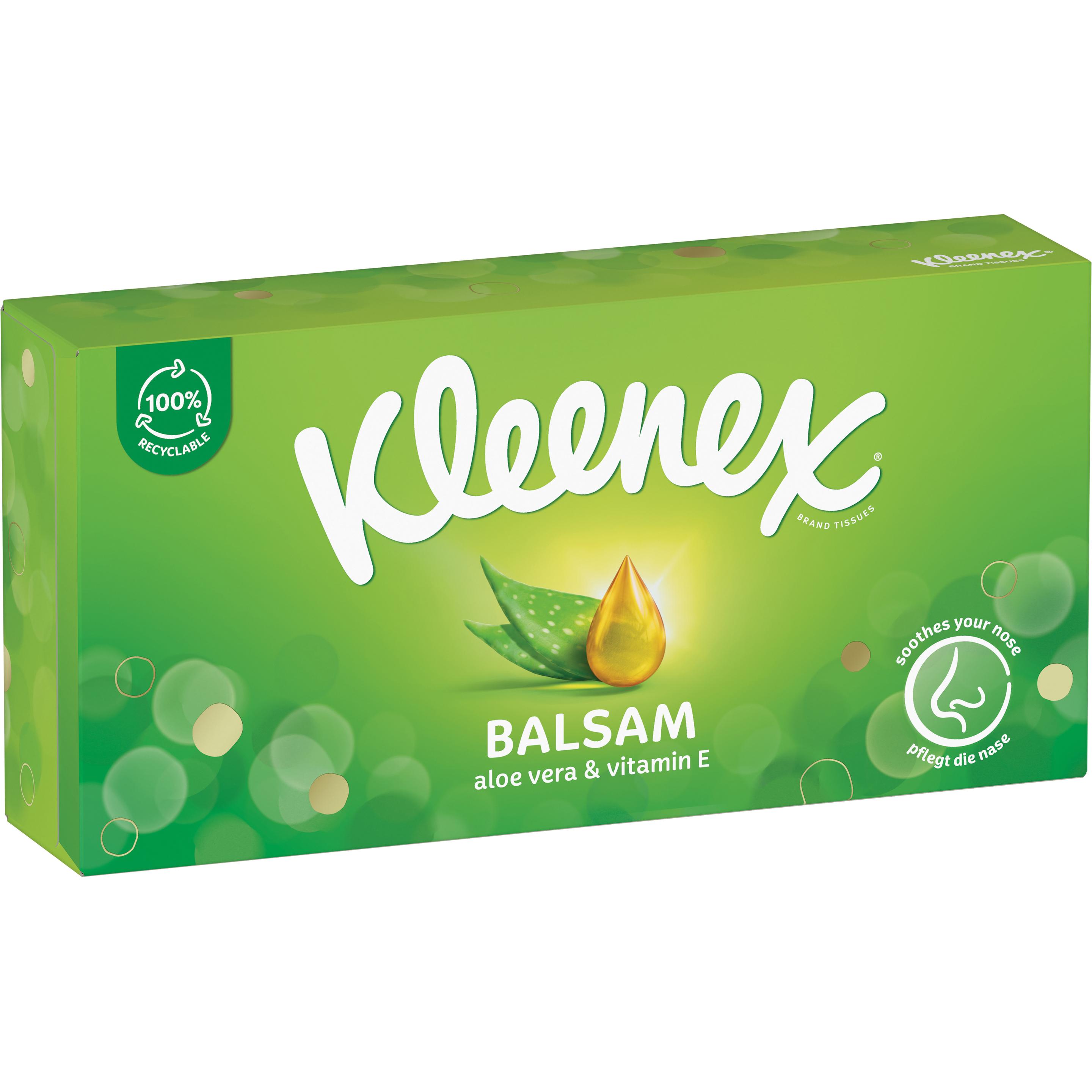 Kleenex, Fazzoletti + Salviette cosmetiche, Balsam