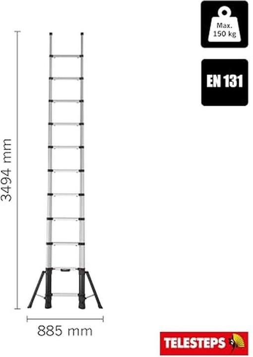 Produktbild Telesteps Teleskopleiter Prime Line 3.5m S (Teleskopleiter, 350 cm)