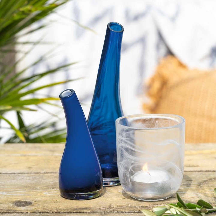 Produktbild Leonardo Vase Salerno 25 cm, Blau (1 x, 25 x 8 cm, 0.40 l)