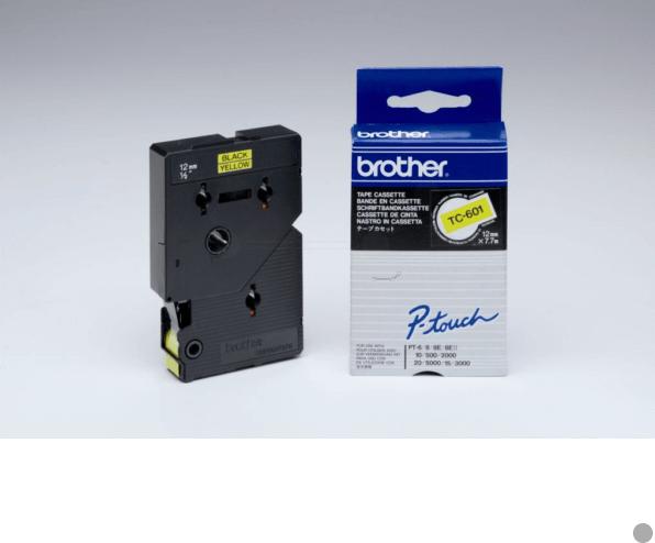 Actual product image Brother Tc-601 (1.20 cm, Yellow)