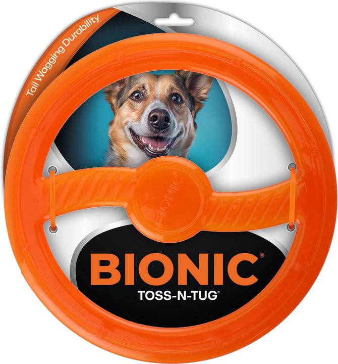 Bionic - Toss-N-Tug Ring - Orange - 22.7 cm (Gioco da masticare per cani)
