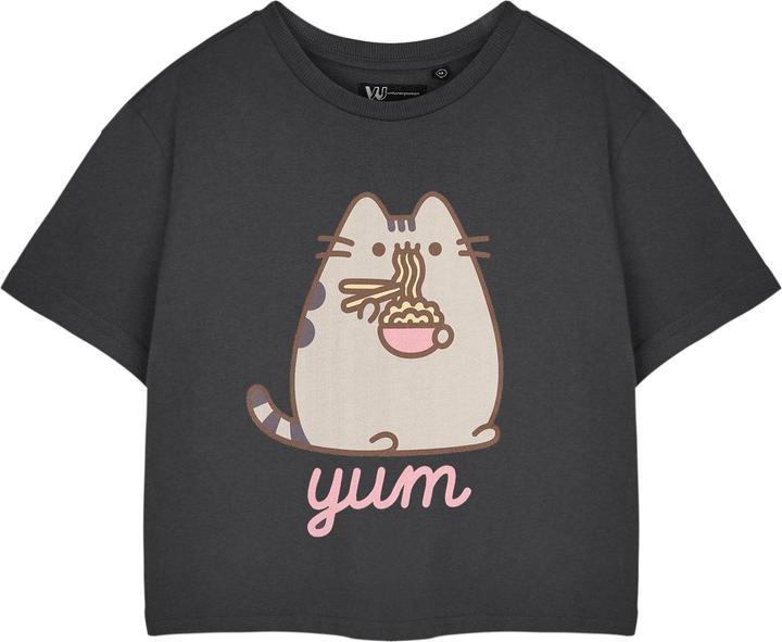 Immagine prodotto Pusheen Yum Maglietta Corta Fettuccine Maniche Corte Donna (M)