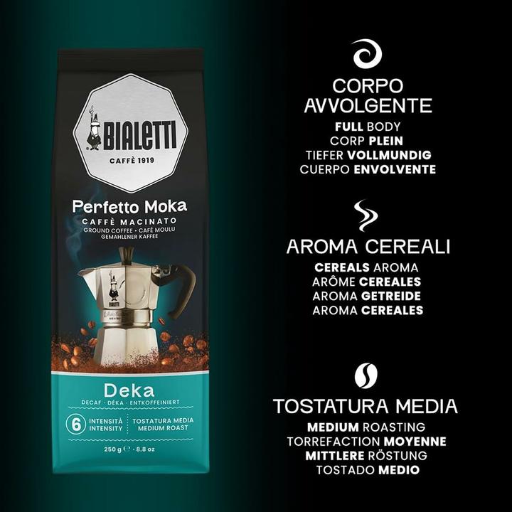 Image du produit Bialetti Café en poudre Deka 250 g (Torréfaction foncée, 250 g)
