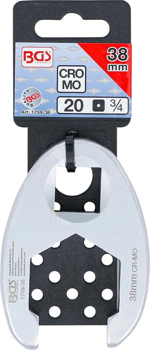 Actual product image BGS Crowfoot Spanner 20 mm (3/4") Drive 38 mm (38 mm)
