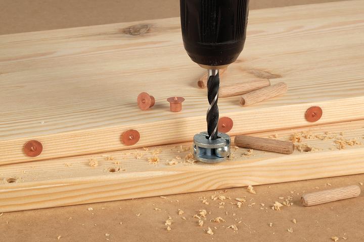 Actual product image wolfcraft 4 Centre Points - Dowel Marking Points, Ø 8 mm (4 pcs.)