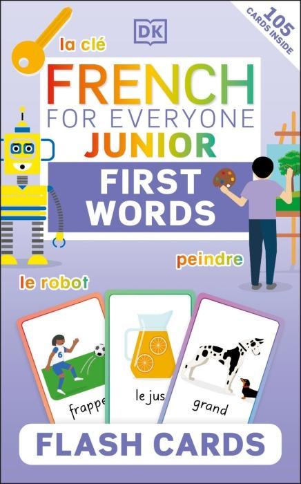 Produktbild French for Everyone Junior First Words Flash Cards (Englisch, Collectif, 2023)