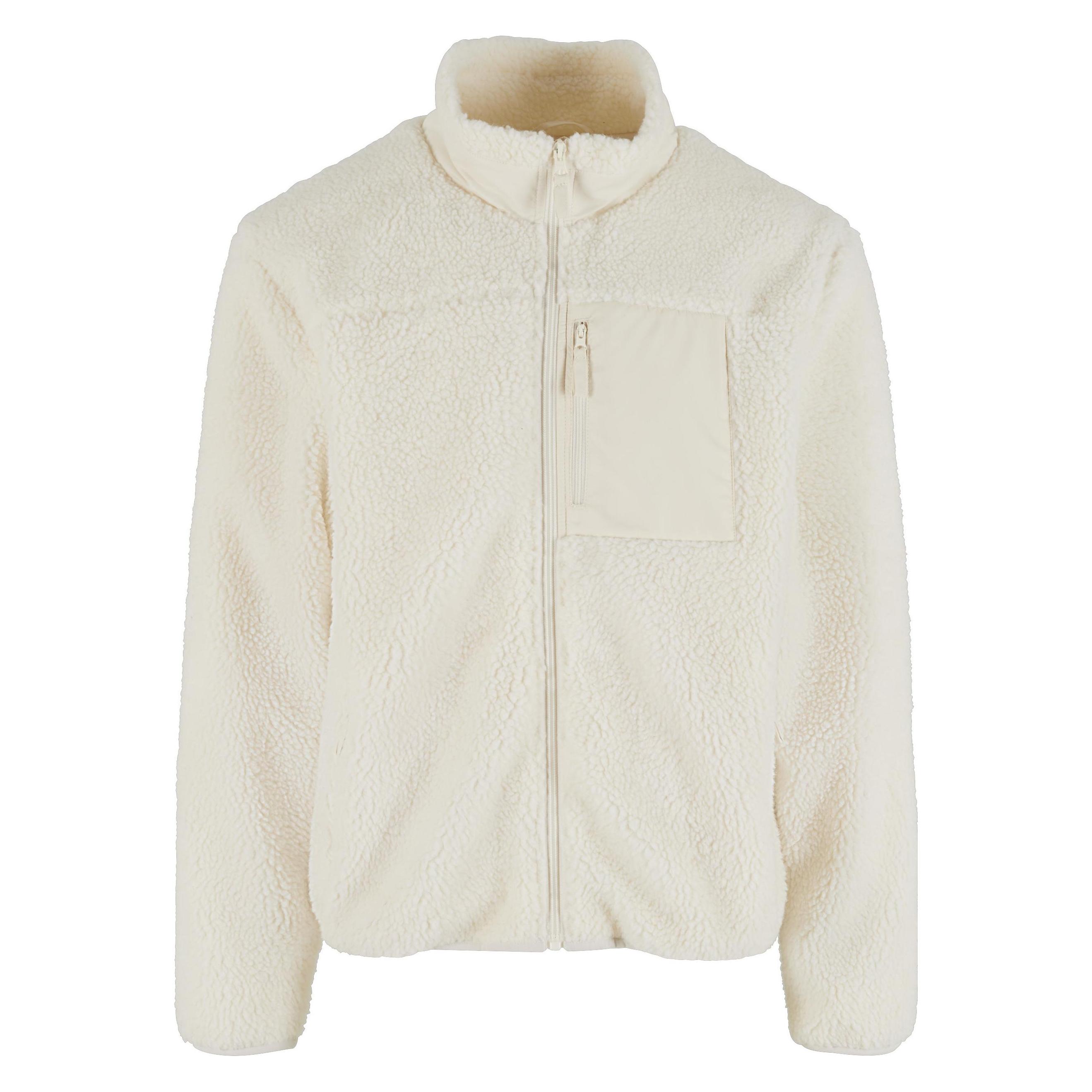 Urban Classics, Herren, Outdoorjacken, Teddy (4XL, L), Weiss, L, 4XL