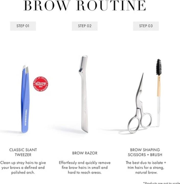 Image du produit Tweezerman Slant Tweezer Exclusive Professional Tweezers with Hand Filed Tips and Calibrated Tension (pinces à