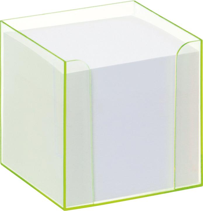 Produktbild Folia Zettelbox LUXBOX transparent inkl. 800 Notizzettel weiss