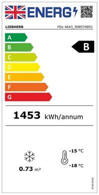 Energie-Label Liebherr FDV-4643-40 (Freistehend, 307 l)