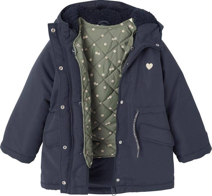 Actual product image Vertbaudet Mädchen 3-in-1-Parka mit Kapuze und Steppweste, Recycling-Wattierung (116)