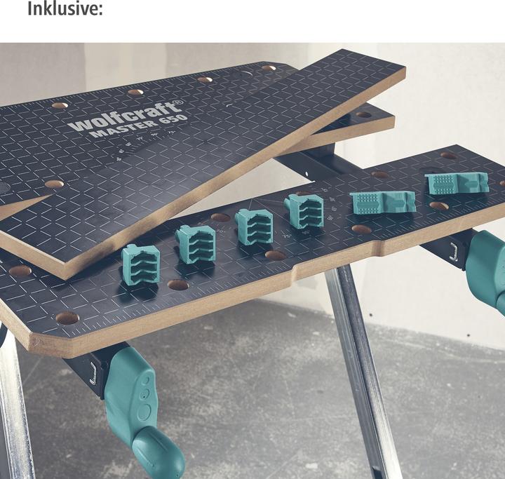 Actual product image wolfcraft 1 MASTER 650 ERGO clamping table (65 cm, 72 cm)