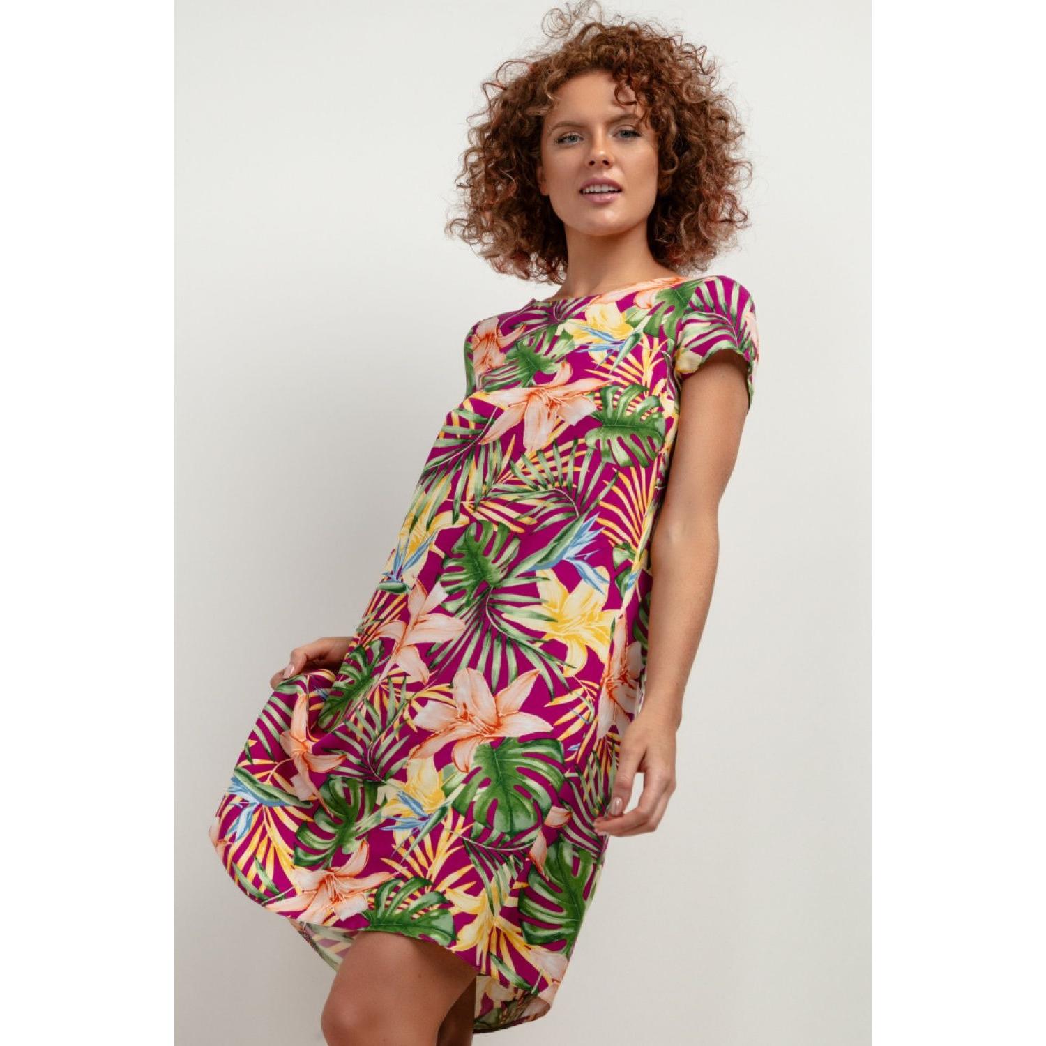 Tessita, Damen, Kleider, Alltagskleid model, Mehrfarbig, (XL)