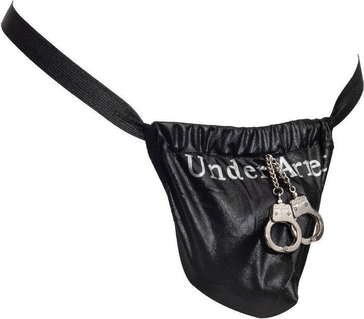 Actual product image Amorable by Rimba Rimba String Fun With Mini Handcuffs Decorative For Men (One size)