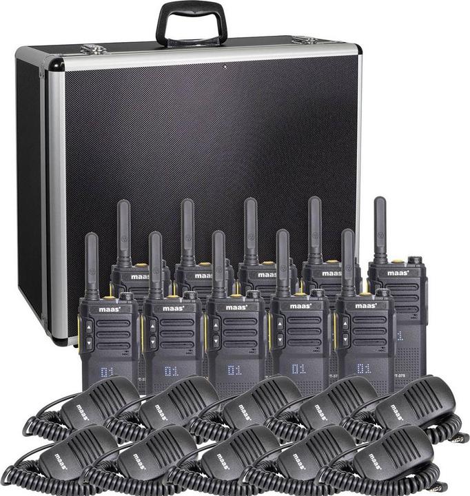 Productafbeelding Maas Elektronik Team-Set PT-375 KEP-360-K 150114 PMR-Handfunkgerät 10er Set