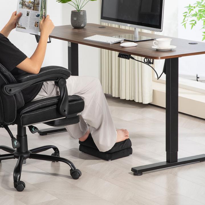 Actual product image Homcom Fussstütze Polyester Schwarz