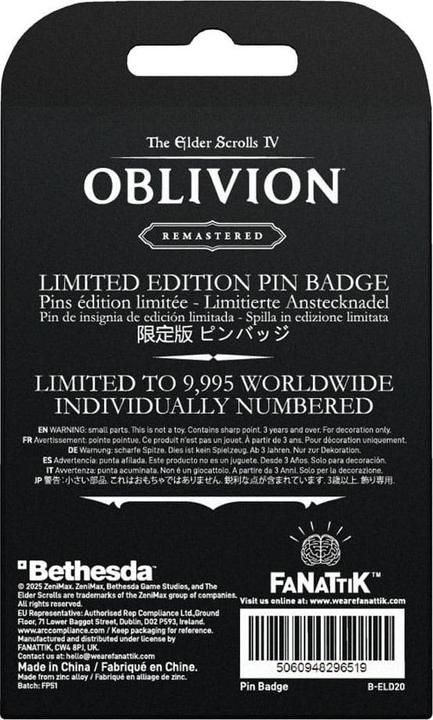 Produktbild Fanattik The Elder Scrolls IV: Oblivion Ansteck-Pin Adoring Fan