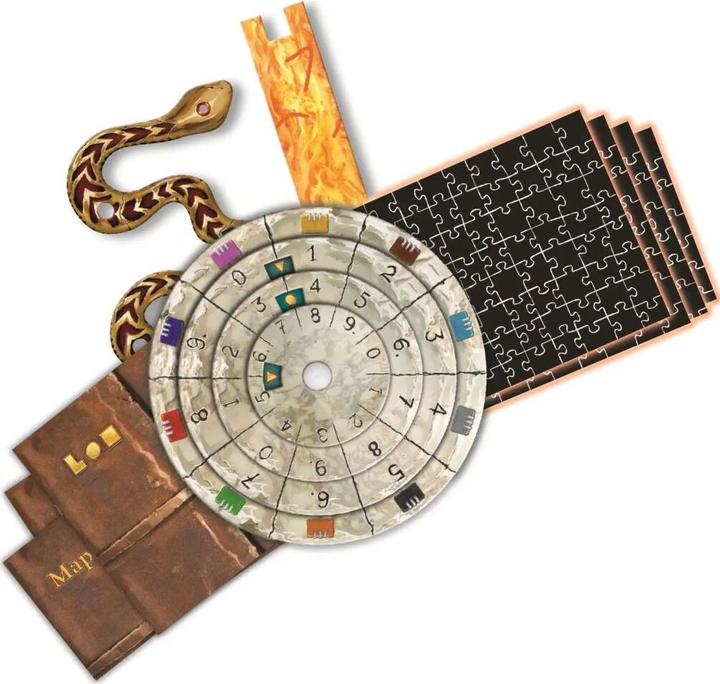 Actual product image Dino Exit escape game with puzzle: The lost temple (German)