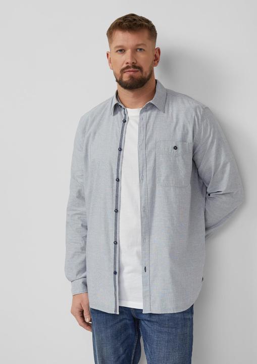 Immagine prodotto s.Oliver Hemd Regular Fit: Strukturiertes Hemd mit Brusttasche (XXL)