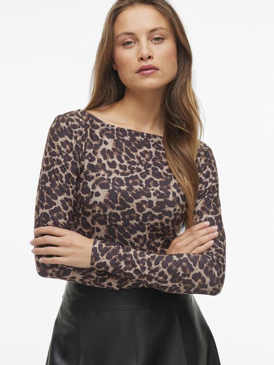 Actual product image Vila Leoprint top with long sleeves (XS)
