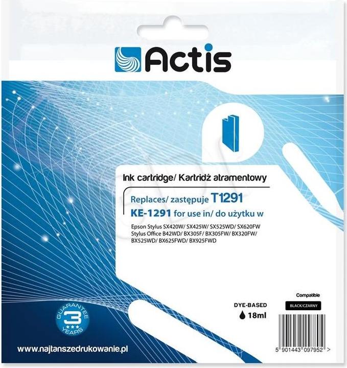 Produktbild Factis KE-1291 ink cartridge Epson T1291 new - Kompatibel - Tintenpatrone (BK)