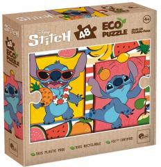 Lisciani Giochi, Disney Eco-Puzzle Mini Df 48 Stitch, 111114 (48 pieces)