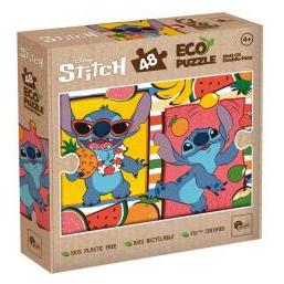 Lisciani Giochi, Disney Eco-Puzzle Mini Df 48 Stitch, 111114 (48 onderdelen)
