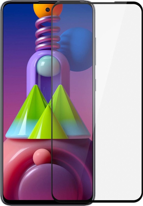 Actual product image Avizar bulletproof glass, glass protective film, protective glass (1 Piece, Samsung Galaxy M51)