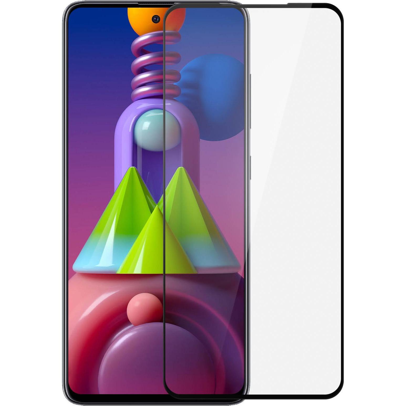 Thumbnail - Avizar Panzerglas, Glas Schutzfolie, Schutzglas (1 Stück, Samsung Galaxy M51), Smartphone Schutzfolie, Schwarz