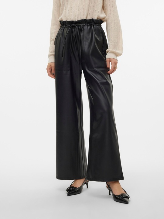 Produktbild Vero Moda VMPAULINA Hohe Taille Hose Hose in Lederoptik (XS)