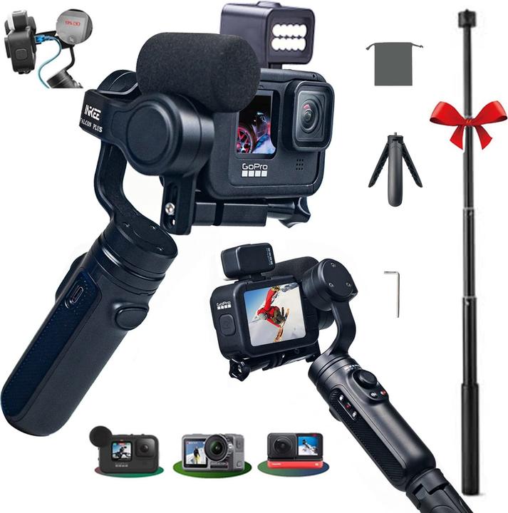 Immagine prodotto Inkee Gimbal Falcon Plus 3 (Smartphone, Action camera, Fotocamera di sistema, 0.20 kg)