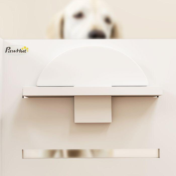 Actual product image Swisshandel24 Hundenapf erhöht, Höhenverstellbar Futternapf für Hunde mit Separatem Design (1 l)