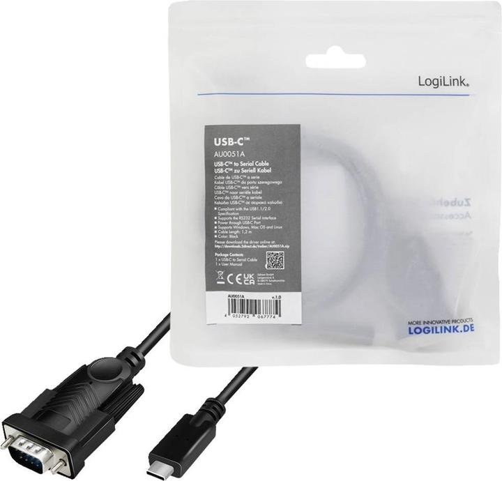 Image du produit LogiLink AU0051A Câble USB2.0 Type-C USB (1.20 m)