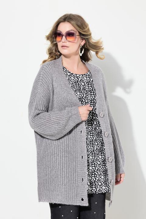 Produktbild Miamoda Strickjacke mit Glitzergarn, Loose Fit (56)