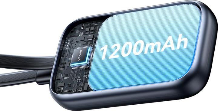 Actual product image Usams Inductive charger for Apple Watch CD245 2-in-1 with 1200mAh powerbank + USB-C cable tarnish (5 W)