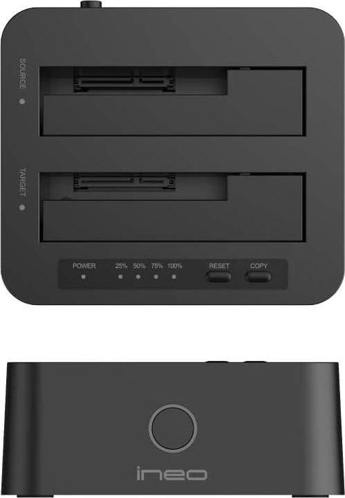Actual product image Graugear INEO hard drive cloning station for 2x HDD / SSD