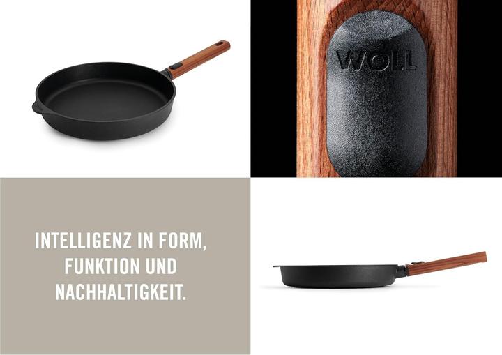 Produktbild Woll 1528WLCI-Q Eco LogicQXR Guss-Flachpfanne (Bratpfanne, Aluminium, Aluminiumguss, 28 x 5 cm)