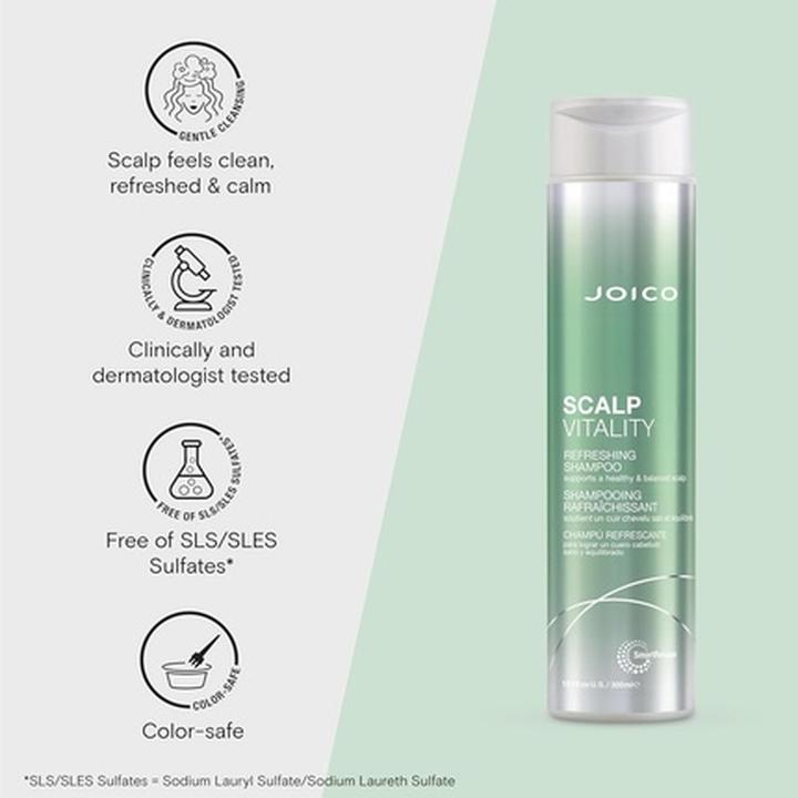 Image du produit Joico Scalp Vitality Refreshing Shampoo (Shampooing anti-poux, 300 ml)