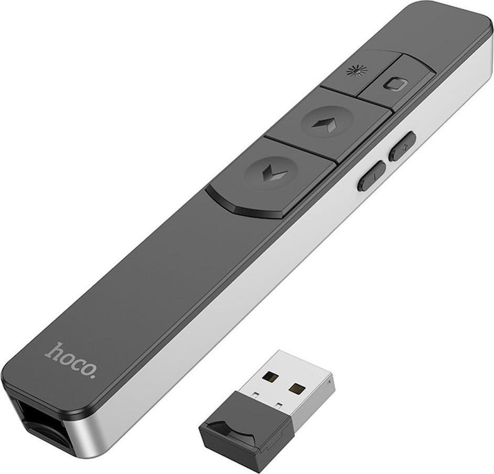 Produktbild Hoco Headphone with microphone wireless laser presenter bluetooth GM202 silver