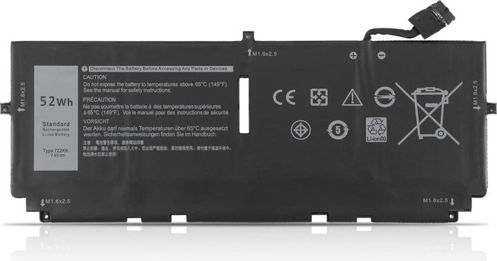 Produktbild Dell Battery, 52WHR, 4 Cell (4 Zellen, 6500 mAh)