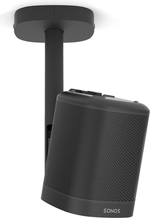 Produktbild Cavus CPSOB Plafondbeugel voor Sonos One (SL) - Beugel voor plafondmontage - zwart (1 Stk., Neigbar)