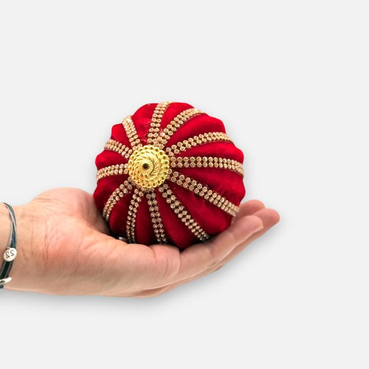 Actual product image Mon Chouchou Weihnachtskugel Samt rot